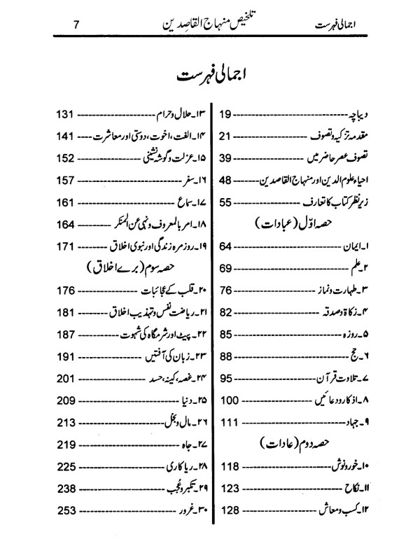 تلخیص منہاج القاصدین